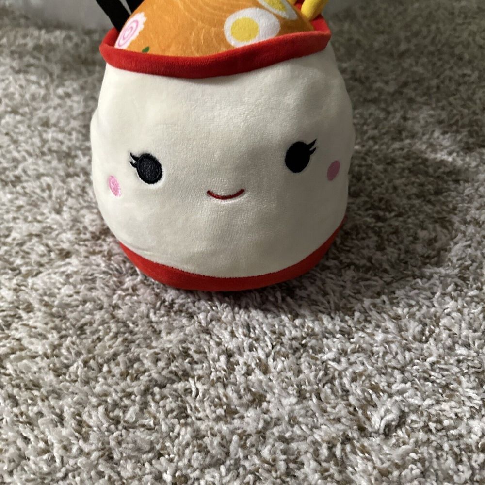 Flip A Mallows Raisy Ramen Bowl & Shun Sushi Roll Squishmallow 8"‎ Plush